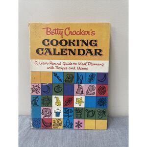 1962 Betty Crocker's Cooking Calendar Cook BookGolden 1st Ed. 1st Print Spiral